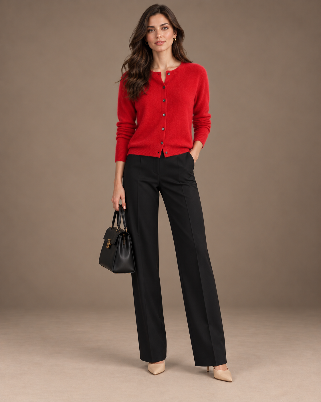 The Marlowe Cashmere-Feel Cardigan