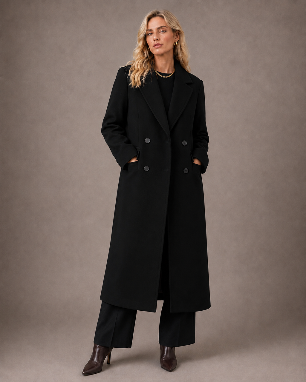 The Belgravia Burgundy Coat