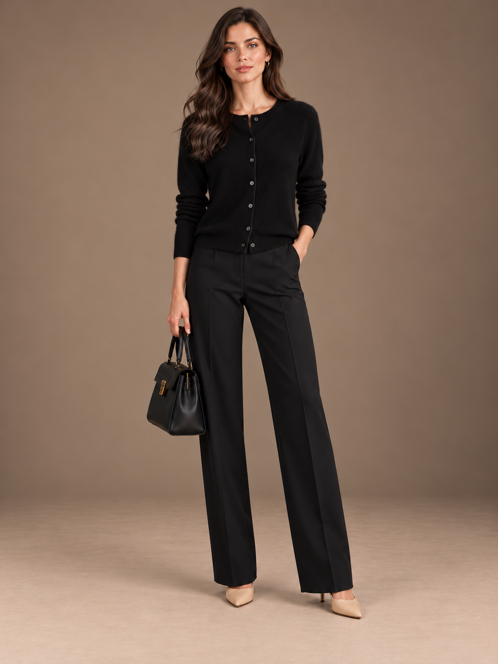 The Marlowe Cashmere-Feel Cardigan