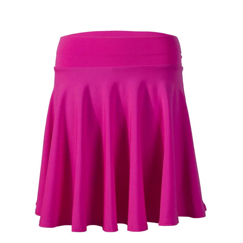 2025 Flared Skirts Women's Basic Shorts Skirt Fashion Versatile Black Casual Mini Skater Medium Pleated Fluffy Skirt Plus Size
