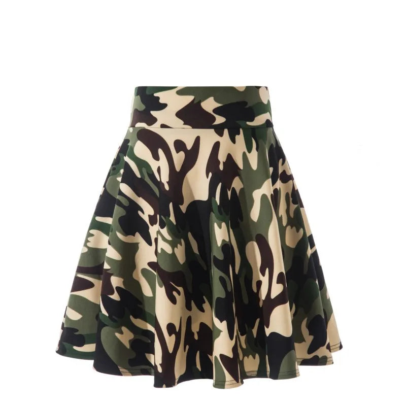 2025 Flared Skirts Women's Basic Shorts Skirt Fashion Versatile Black Casual Mini Skater Medium Pleated Fluffy Skirt Plus Size